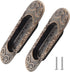2 Pcs 4.13" European Recessed Flush Pull Handle, Stainless Steel Sliding Door Handle for Cabinet Closet Dresser Drawer