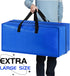 Extra Large Moving Bags, 2 Pack Storage Totes with Backpack Handles, Zipper Compatible with IKEA Frakta Cart for Packing
