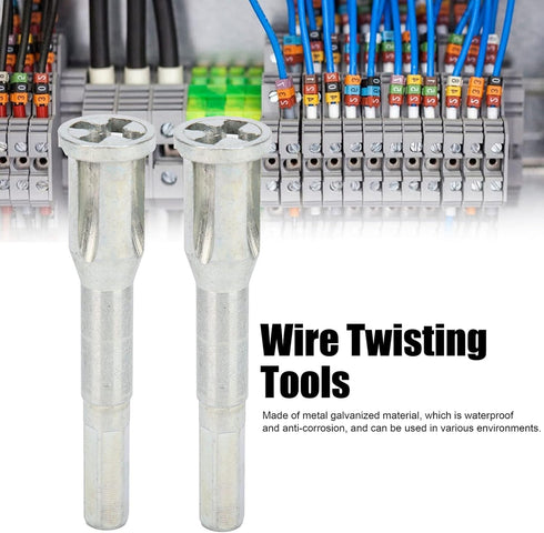 Fafeicy 2Pcs Wire Twisting Tools, 5 Holes Electrical Quick Paralleling Cable Connector for Electrician