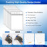 50pcs Fushing Clear Plastic Vertical Name Tags Badge ID Card Holders and Blue Neck Lanyards with Swivel Hook