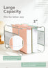 Plastic Hanging File Folders, 12 Pack, 2'' Fixed Width, Heavy Duty for Filing Cabinet, Pastel Colors