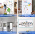 Magnetic White Board Paper, 40"x 20" Dry Erase Board Set for Wall with Marker, Eraser, and Magnets for Office