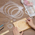 9Pcs 10/8.5/7.6/6.6/5.5/4.5/3.5/2.5/1.5 Inch BENECREAT Ring Router Templates, Transparent Acrylic Tracing Template