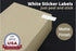 Small Sticky Labels, White Rectangular Labels 1" x 0.375 + Bonus Color Labels, 1660 Pack