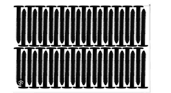 WindowPro 60 Pcs 3 Inch Vinyl Shutter Fastener Window Panel Peg Lok Pin
