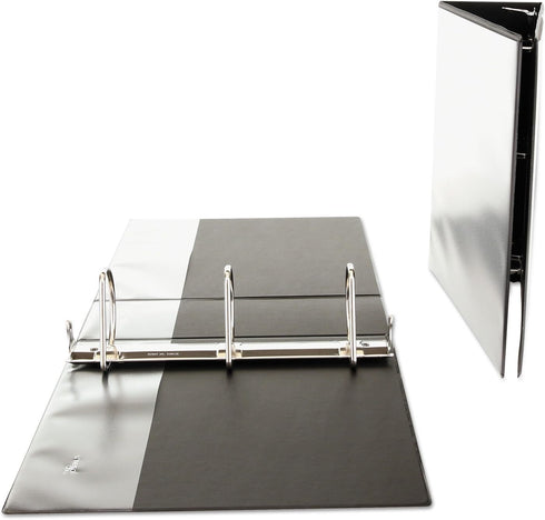 Universal 20995 Slant-Ring Economy View Binder, 4-Inch Capacity, Black by Universal