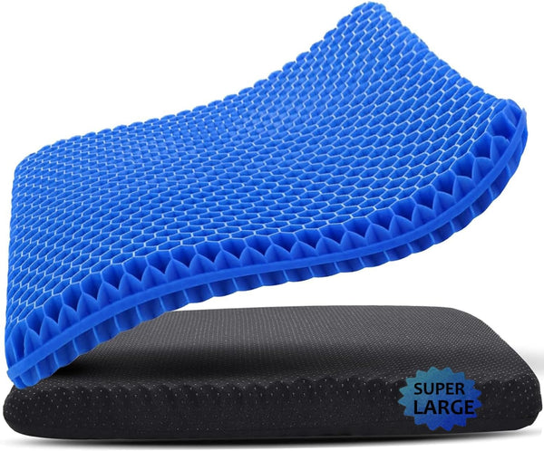 Helishy Gel Seat Cushion, 19x19inch Super Large Gel Cushion Pressure Pain Relief Seat