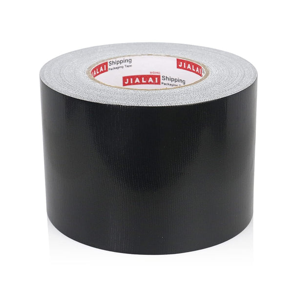 4 Inches Duct Tape Black, Industrial Grade 4 inches x 55 Yards, Heavy-Duty, Waterproof, UV Resistant