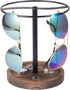 Wood Sunglasses Organizer, Metal Glasses Holder Stand for 12 Pairs Eyeglasses, Eyewear Storage for Dresser or Desk
