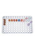 Vial Rack Tube Rack - Double Panel 96 Positions for Microcentrifuge Tubes 0.2-1.5ml, White