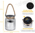 2 Pack,20 Hanging Solar Lantern Lights Outdoor LED Solar Mercury Glass Mason Jar Hanging Lights Waterproof for Tree