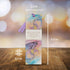 Christian Art Gifts Purple Marble Swirl Premium Scripture Bookmark with Strength and Dignity Proverbs 31:25 Bible