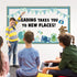 Reading Travel Bulletin Board Set Classroom Motivational Themed Cutouts for Reading Adventure Home School Library Decor