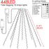 weillsnow 448 8 8.2ft16 Christmas Tree Lights, LED Waterfall Tree Topper Lights with Lighting Modes, Lines Plug
