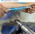 Hand Threading Taps, M4 x 0.7 Thread, Metric Alloy Tool Steel Taper Bottom Tap for Machine Thread Repair