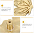 NOLITOY Brass Butterfly Drawer Handle Left Vintage Cabinet Pulls for Dresser Wardrobe Shoe Cabinet and Bedside Table