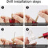 YASPIT Electric Resin Drill Set, 210 PCS Pin Vise for Jewelry Casting, Anti-Skid Drill Press Vise for DIY Keychains