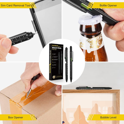 Father's Day Gifts from Daughter Son Wife - 9 in 1 Multitool Pen, Unique Gifts for Men Who Have Everything