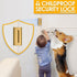 800 lbs Home Security Door Reinforcement Lock: Metal Door Locks for Front Door Locks for Kids Safety Child Proof Door