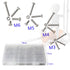 newlng M3 M4 M5 M6 Bolts and Nuts Assortment Kit, 320 PCS Metric 304 Stainless Steel Fasteners Set