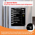Weekly Dry Erase Board for Refrigerator, Black Acrylic Calendar Note Board, Double-Sided Planner