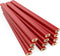 GRAPHITE Hard Lead Carpenter Pencils Bulk - Pack of 12 Pieces, Lumber Wooden Pencil #2 (HB), Red