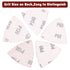 55Pcs Oscillating Tool Sanding Pad Triangle Sanding Pads Set 60/80/100/120/240 Grit for Finishing Wood Sanding Plaster