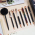 WEMATE 8Pcs Ballpoint Pens Set, Metal Crystal Diamond Glitter Pens for Journaling, Black & Blue Ink