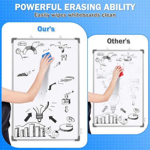 EAONE 48 Pack Dry Erase Erasers, Magnetic Mini Chalkboard Cleaners for Classroom, School, Office, Home, 4 Colors