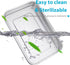 Medical Surgical Trays, Stainless Steel Dental Instruments Tray Organizer with Lid & Handle Grip