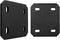 Mending Plate Flat Brackets for Wood - 6 Pack Heavy Duty Black Metal Plates for Repair Joining