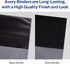 Avery Heavy-Duty View 3 Ring Binder, 2" Slant Rings, Holds 11" x 17" Paper, White Binder, 72126