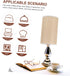 DOITOOL Chic Small Drum Lampshade Cover for Nightstand Lighting