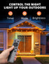 100Ft 30M Dimmable ST38 Bulb Outdoor Patio String Lights: Outside Waterproof Light - Remote Shatterproof Connectable