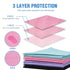 500 13"x18" 3 PCS Disposable Dental Bibs Ply Waterproof Pink Dental Tattoo Bibs Dentist Clinic Medical Tray Cover