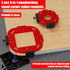 Lightdream 2-Piece 4-in-1 4 Rounded Corner Router Template, Aluminium Alloy Edge Guide Radius Template, Complete