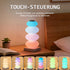 AVEKI RGB Touch Table Lamp, Color Changing Night Light Candy Gourd Design, USB Powered, Bedroom Desk Ambient Light
