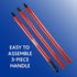 O-Cedar Hardwood Floor 'N More Mop with 1 Extra Refill, Microfiber Mop, Use Wet or Dry, Red