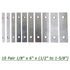 10 Pair 1/8 x 6 Matched Parallel Bar, 0.0002 Parallelism, 1/2 to 1-5/8 Alloy Steel Machinist Thin Parallel Tool Set