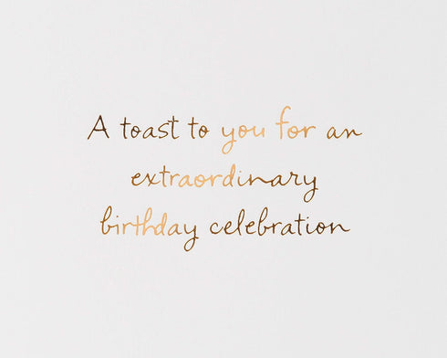 Papyrus Funny Birthday Card, Toast To You