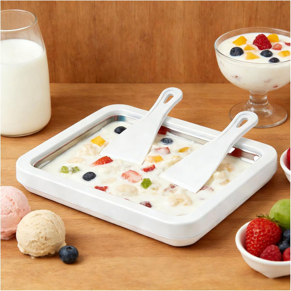 Generic Ice Cream Roll Maker Rolled Ice Cream Machine, Sweet Spot Pan, Instant