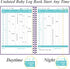 A5 150 Heveboik Baby's Daily Log Book - Baby's Tracking for Newborns, Easy to Fill Pages to Track and Monitor Your
