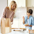 13.7x8.3x3.5in 50 Pack Aimyoo Homemade Sourdough Bread Bags, Stripe Bakery Bags with Window & Seal Stickers