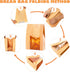 Homrelaxy 31pcs 13.7 8.3 3.5 Inch 40 Paper Bread Bags for Homemade Bread, Sourdough Bag with Window, x x Large Brown