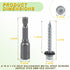 Metal Roofing Screws #10 x 1-1/2 inch Galvanized Hex Head, 260-PCS Self Tapping Screws with Test Hex Socket