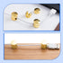 Pluzmecalm 1Pc 2-in-1 Gold Cable Anchors for Desk, Gun Metal Cord Anchors Holder Aluminum Wire Organizers Adhesive