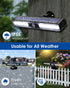SUNOHE 36 6000K, 2 Pack Clip on Solar Motion Sensor Lights Outdoor Waterproof with LEDs, Solar Powered Fence Lights