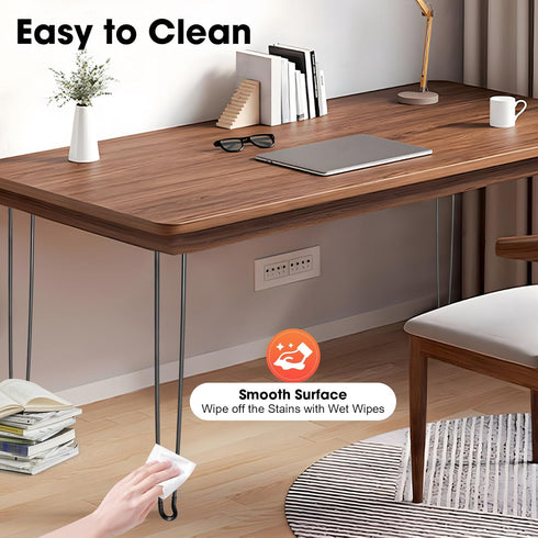 Netcoin 28", 4PCS Foldable Table Legs Folding Hairpin Table Legs DIY Furniture Legs Black Metal Folding Table Legs