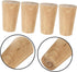 4pcs Uonlytech Solid Hardwood Bun Furniture Legs Replacement for Sofa Cabinet Coffee Table Tv Stand Easy Install