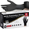 Schneider Nitrile Exam Gloves, Black Latex Free Powder Free Disposable Gloves for